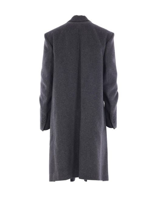 Ann Demeulemeester Blue Viv Notched-Lapel Single-Breasted Coat for men