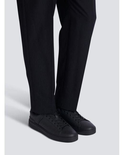Balmain Black B-Court Trainers for men