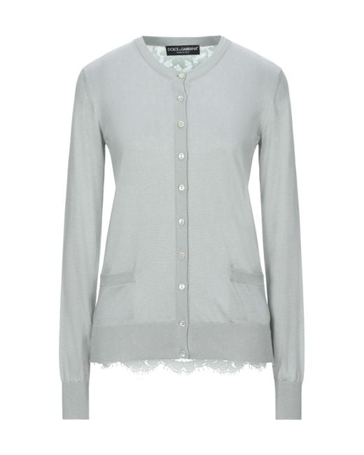 Dolce & Gabbana Gray Lightweight Knit Cardigan