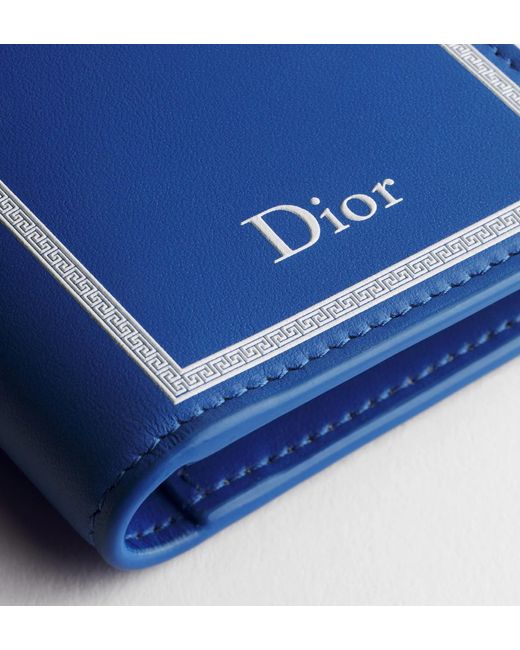 Dior Blue Bifold Card Holder for men