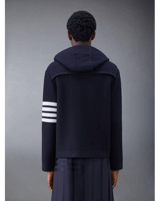Thom Browne Blue Stripe Detailed Jacket for men