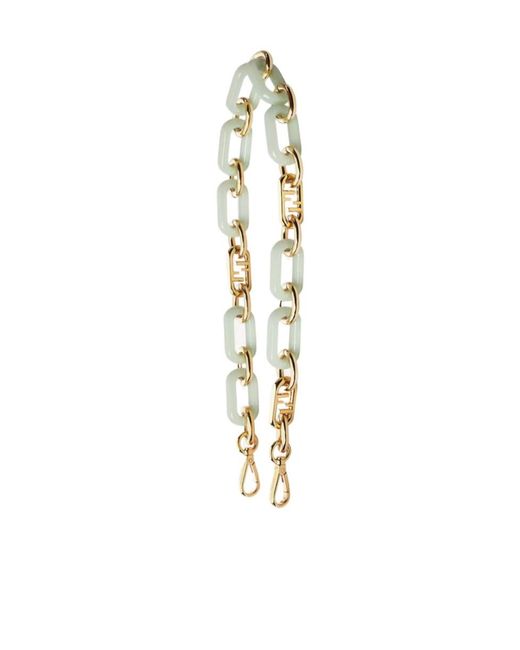 Fendi Metallic Colored Metal And Light Chain Shoulder Strap