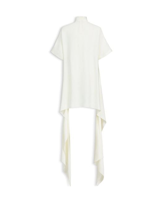 Alaïa White Asymmetric Cady Top