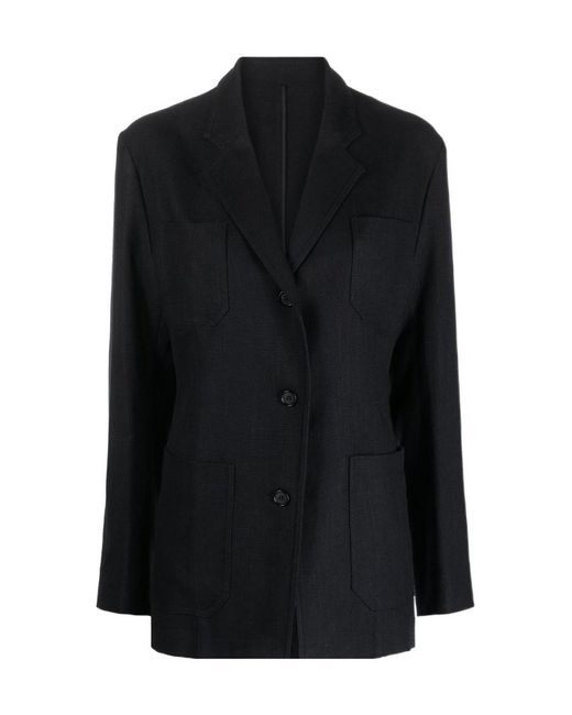 Totême  Black Tailored Single-Breasted Jacket