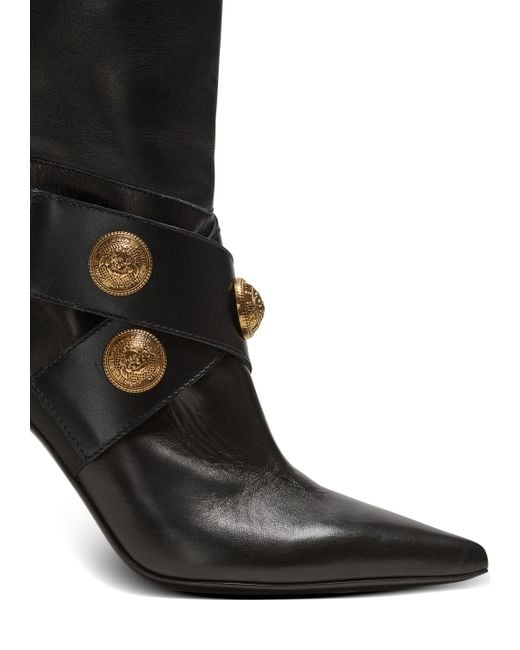 Balmain Black Alma Heeled Boots