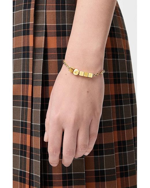 Loewe Metallic Pebble-Cube Bracelet