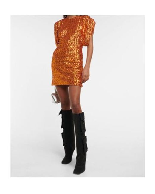 The Attico Black Sienna Canvas Knee-High Boots