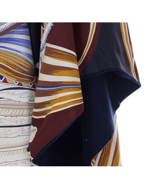 Ferragamo Blue Reversible Shawl