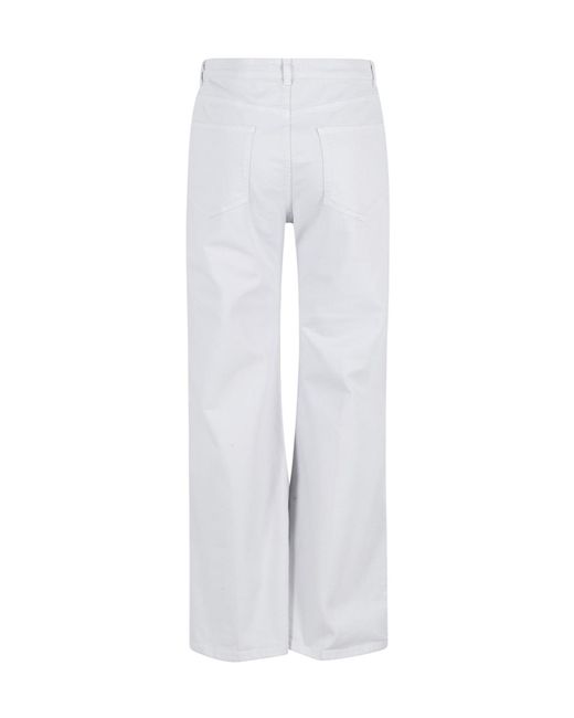 Seventy White Wide-Leg Trousers
