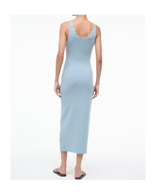 Staud Blue Sleeveless Dress