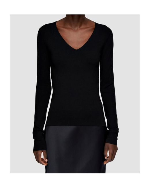 Joseph Black V-Neck Sweater