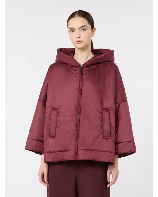 Max Mara Red Padded, Hooded Jacket