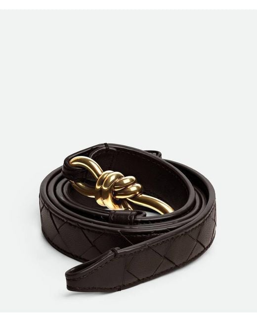 Bottega Veneta Black Belts Lamb