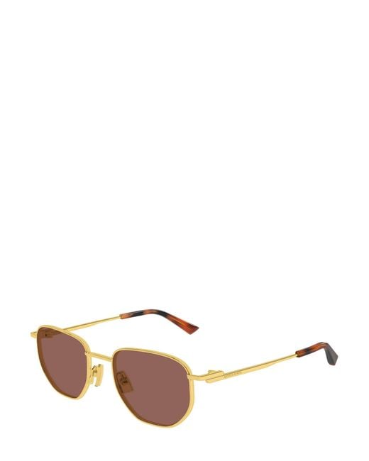 Bottega Veneta Brown Eyewear Split Panthos Sunglasses for men