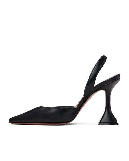 AMINA MUADDI Black Holli 95 Sling Pointed-Toe High-Heeled Sandals
