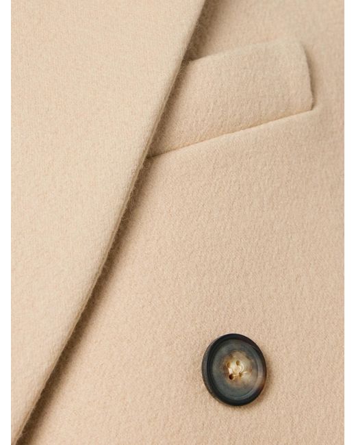 Wardrobe NYC Natural Double-Breasted Coat