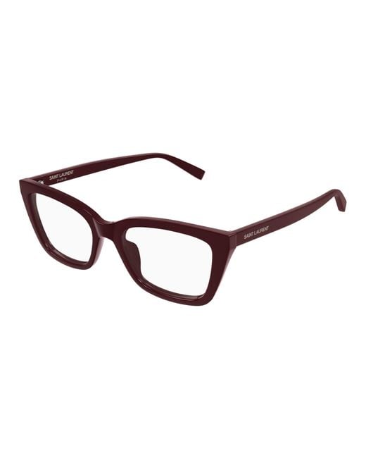Saint Laurent White Sl 911 Cat-Eye Frame Glasses
