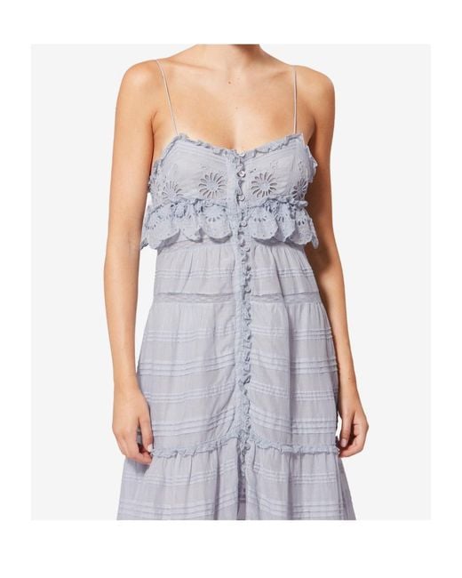 Isabel Marant Blue Isabel Marant Étoile Paule Floral Lace Dress