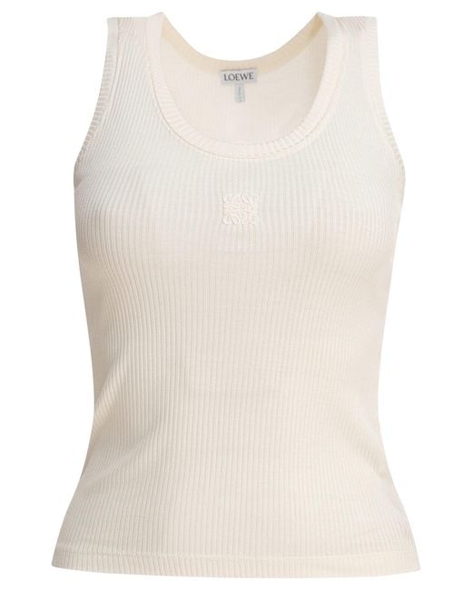 Loewe Blue Anagram Sleeveless Tank Top