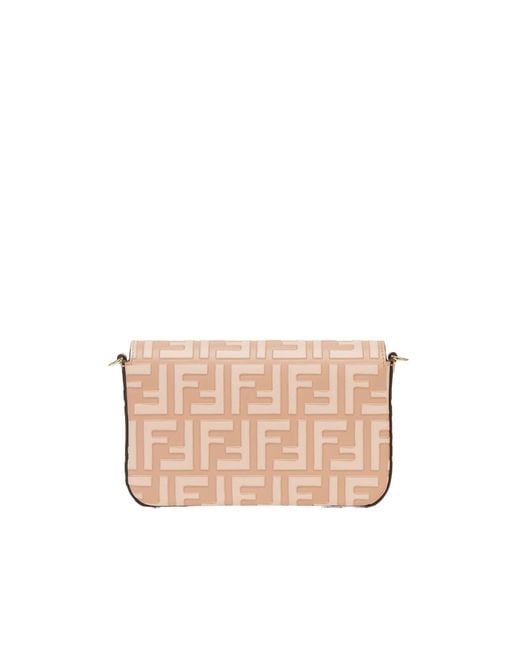 Fendi Pink Ff Diamonds Wallet On Chain Bag