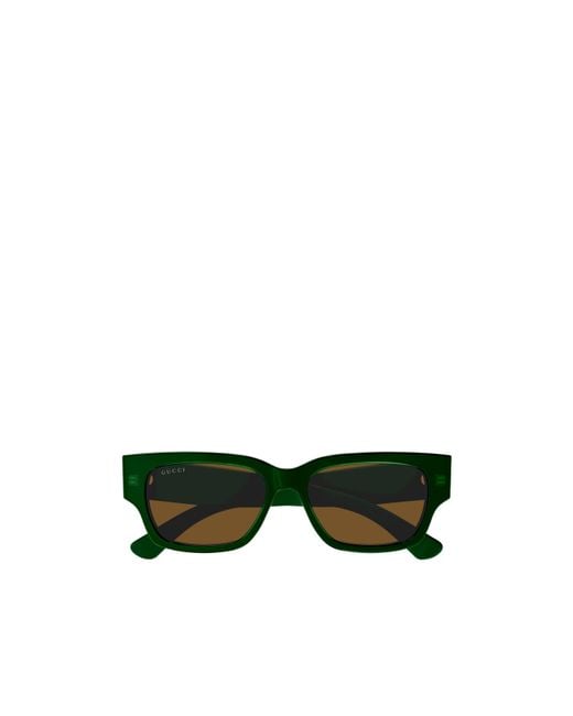 Gucci Green Eyewear Gg1794S Rectangular Sunglasses for men