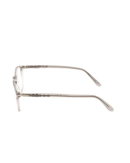 Persol White Round Frame Glasses for men