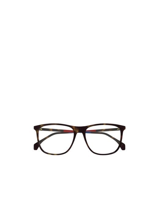 Gucci Metallic Eyewear Rectangular Optical Glasses for men