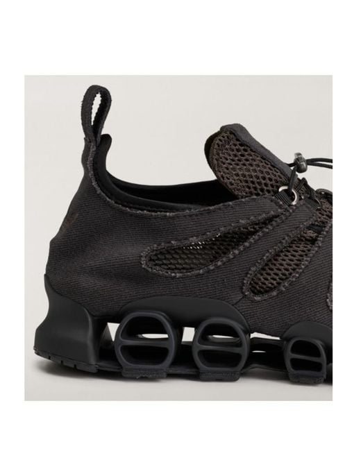 Adidas Black Mesh-Panel Toggle-Fastening Sneakers
