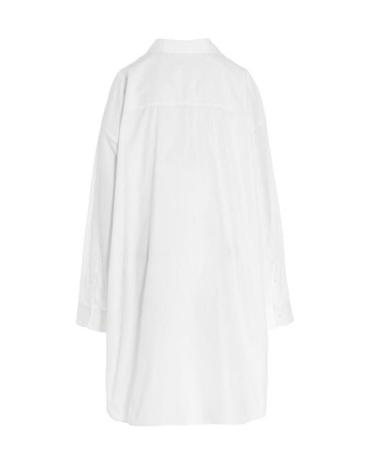 Maison Margiela White Knee-Length Shirt