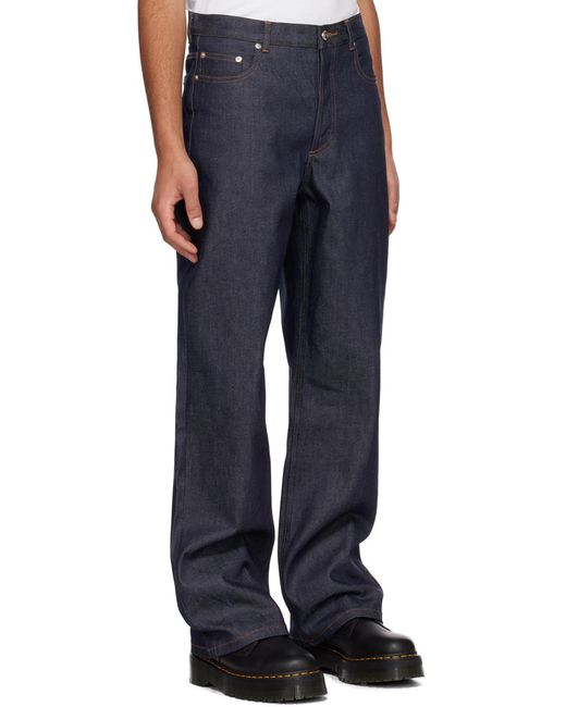 A.P.C. Blue Flared Jeans for men