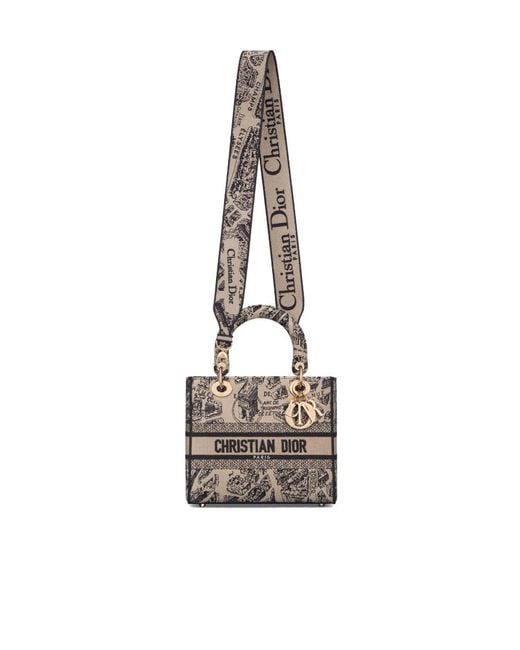 Dior White Medium Lady D-Lite Bag