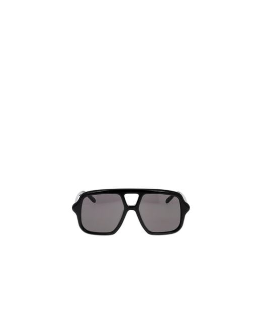 Loewe White Aviator Frame Sunglasses