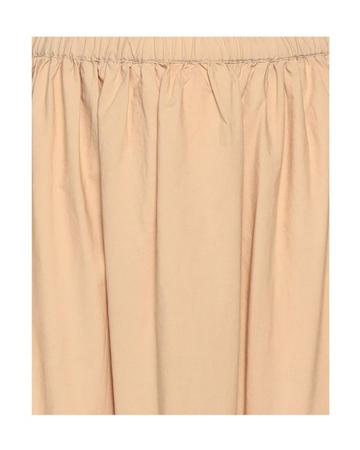 Ganni Natural Solid Color Loose Skirt