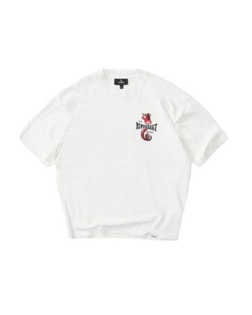 Represent White Viper Room Dice Oversized T-Shirt for men
