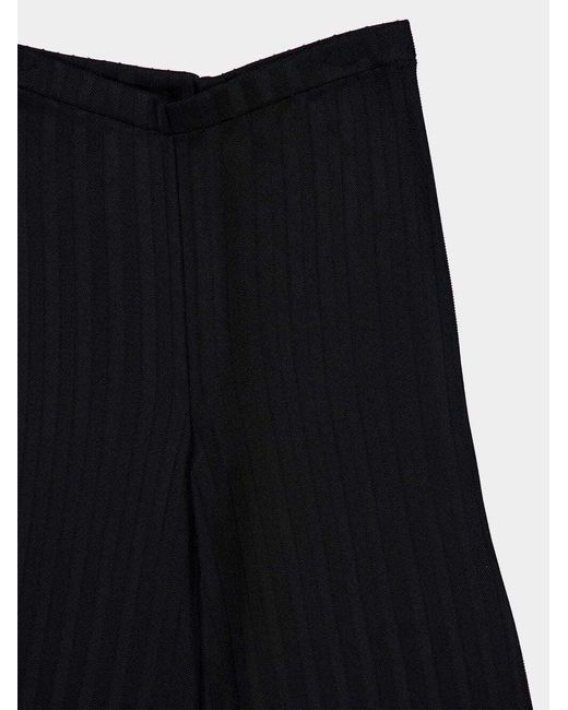 Tom Ford Black Striped Pattern Trousers