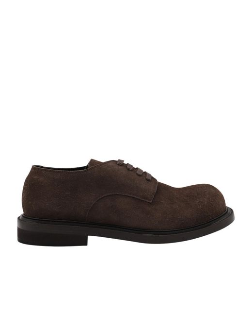 Moschino Brown Round Toe Loafers for men