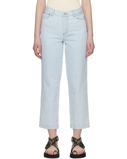 A.P.C. Blue Cropped Jeans