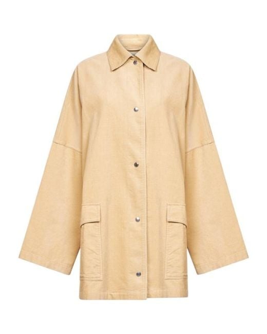 Totême Natural Totême Button-Up Oversized Jacket