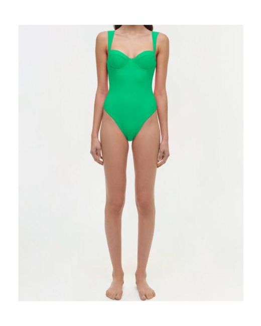 Jonathan Simkhai Green Kyle Bustier One Piece
