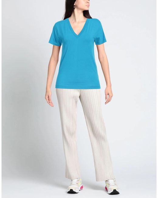 MM6 by Maison Margiela Blue Basic T-Shirt