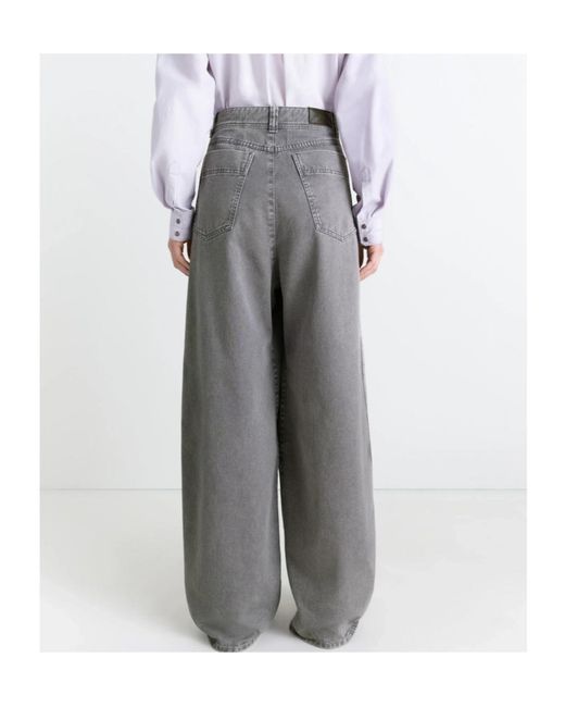 Lemaire Gray Snow-Wash Tapered Trousers