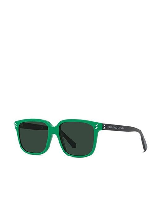 Stella McCartney Green Eyewear Square Frame Sunglasses