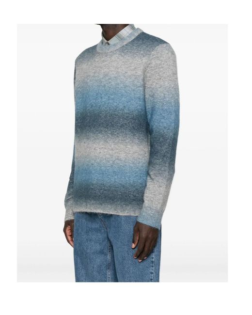 Samsøe & Samsøe Blue Striped Sweater for men