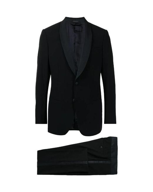 Giorgio Armani Black Two-Piece Wool Tuxedo for men