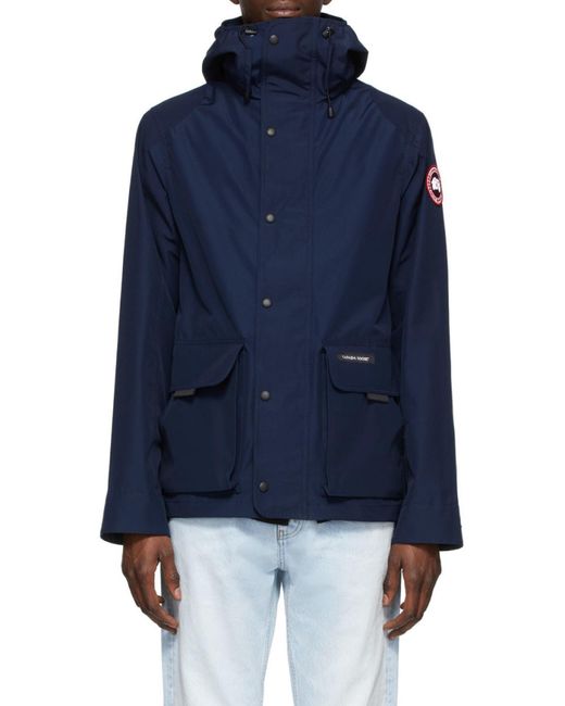Canada Goose Blue Lockeport Hooded Jacket for men
