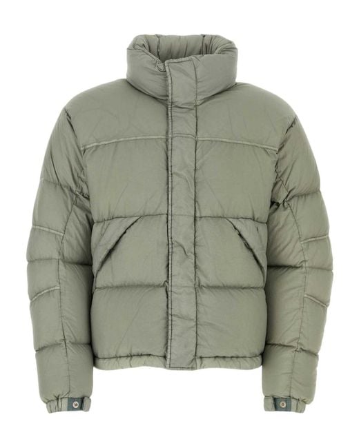 C P Company Green Long Sleeved Quilted Padded Jacket for men