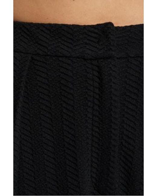 Emporio Armani Black Herringbone Pattern Trousers