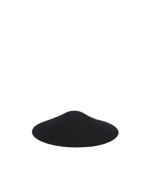 Jacquemus Black Solid Wool Hat