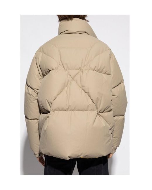 Khrisjoy Natural Quilted Zip-Up Down Jacket for men