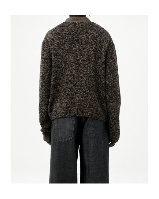 Our Legacy Black Academy V-Neck Button Cardigan for men